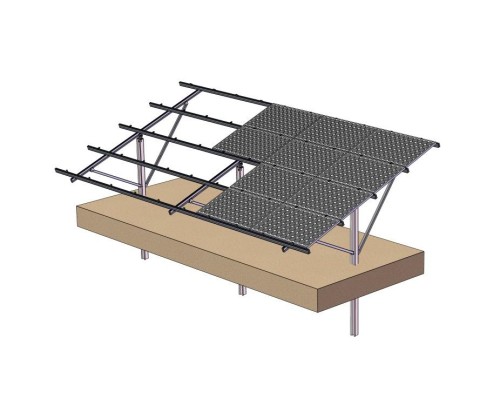 U pile ground solar mounting system